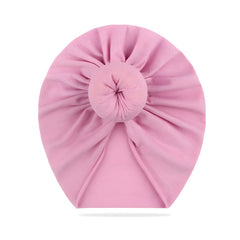 Compact and Stylish Baby Cap (Bun Light Pink)