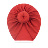 Compact and Stylish Baby Cap (Bun Red)