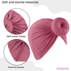 Compact and Stylish Baby Cap (Bun Iris Purple)