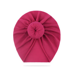 Compact and Stylish Baby Cap (Bun Dewberry Pink)