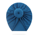 Compact and Stylish Baby Cap (Bun Blue)