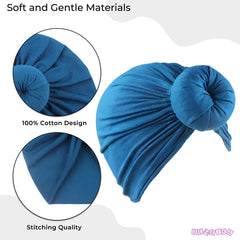 Compact and Stylish Baby Cap (Bun Blue)