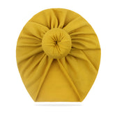 Compact and Stylish Baby Cap (Bun Yellow)