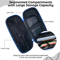 School Supplies 3D Cartoon Design Pencil Box for School Kids (Space Blue)