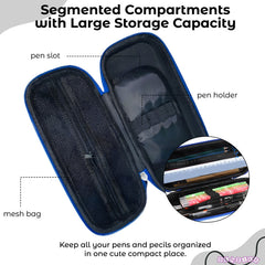 School Supplies 3D Cartoon Design Pencil Box for School Kids (Astro Blue)