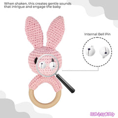 BPA Free Silicone Teething Toy for Baby (Pink)