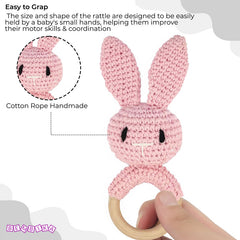 BPA Free Silicone Teething Toy for Baby (Pink)