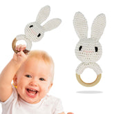 BPA Free Silicone Teething Toy for Baby (White)