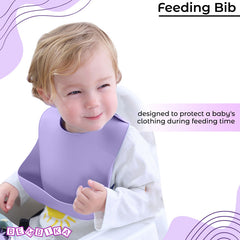Baby Feeding Essential Baby Dinner Set Infant Training Eating Utensils-Pack of 4 - Lavender