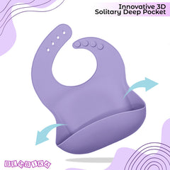 Baby Feeding Essential Baby Dinner Set Infant Training Eating Utensils-Pack of 4 - Lavender