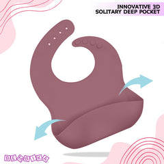 Baby Feeding Essential Baby Dinner Set Infant Training Eating Utensils-Pack of 7 - Rosewood