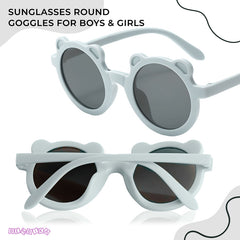 Fashionable Sunglasses and Headband for Kids & Baby Girls (Micky Sky)