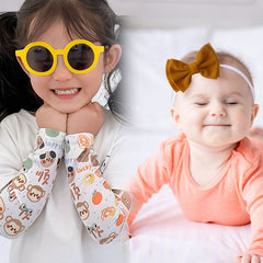 Fashionable Sunglasses and Headband for Kids & Baby Girls (Plain Yellow)