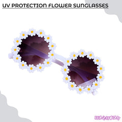 Fashionable Sunglasses and Headband for Kids & Baby Girls (White)