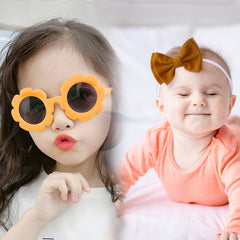 Fashionable Sunglasses and Headband for Kids & Baby Girls (Yellow)