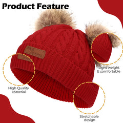 Compact and Stylish Baby Cap (Red)