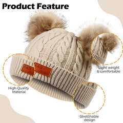 Compact and Stylish Baby Cap (Beige)
