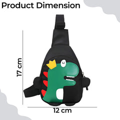 Baby Essential Adorable and Functional Baby Shoulder Bag for Kids (Black)