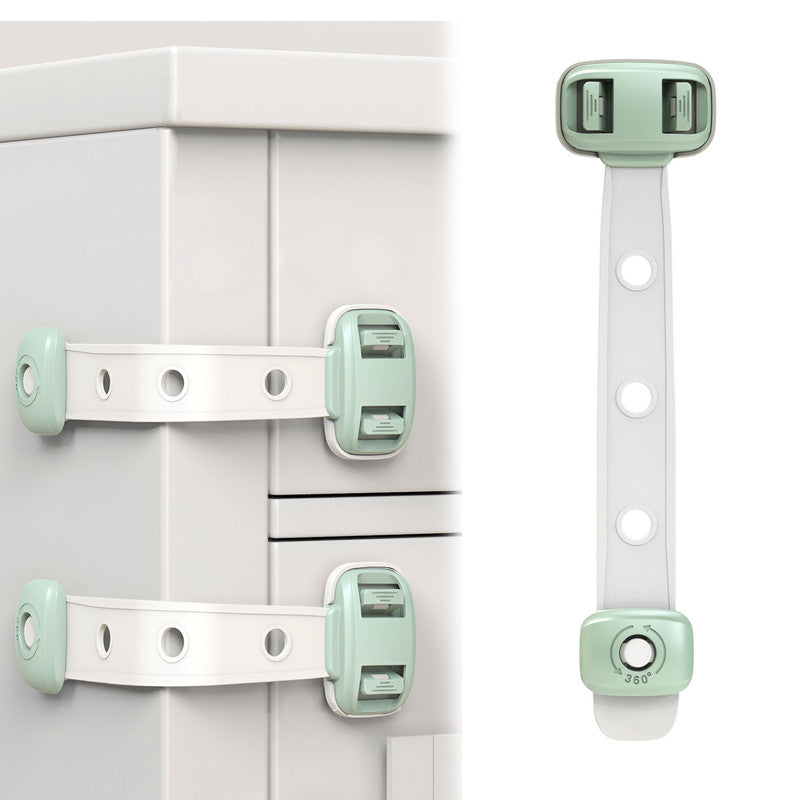 Furniture Safety Multifunction Accessories Lock for Baby (Adjustable-Green)