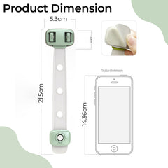 Furniture Safety Multifunction Accessories Lock for Baby (Adjustable-Green)