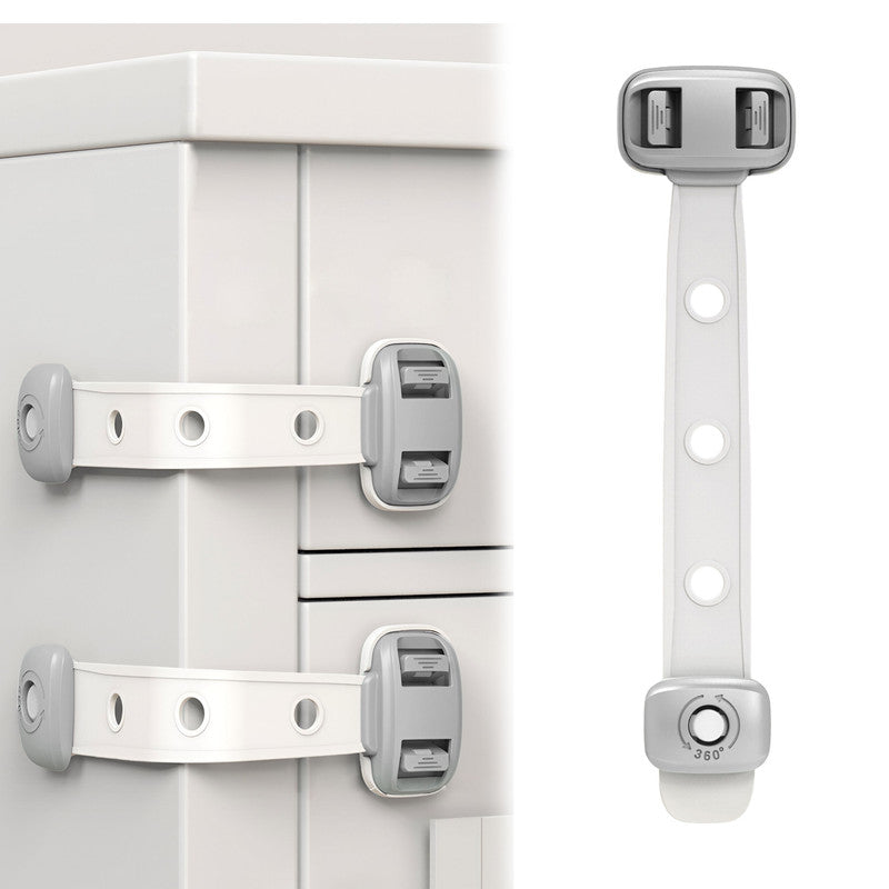 Furniture Safety Multifunction Accessories Lock for Baby (Adjustable-Grey)