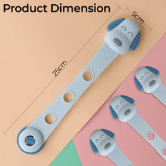 Furniture Safety Multifunction Accessories Lock for Baby (Puppy-Blue)