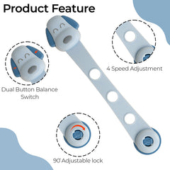 Furniture Safety Multifunction Accessories Lock for Baby (Puppy-Blue)