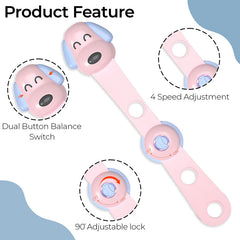 Furniture Safety Multifunction Accessories Lock for Baby (Puppy-Pink)