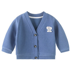 Woollen Knitted Full Sleeve Sweater for Kids (Blue)
