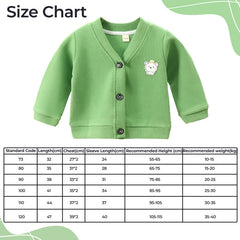Woollen Knitted Full Sleeve Sweater for Kids (Green)