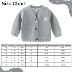 Woollen Knitted Full Sleeve Sweater for Kids (Grey)