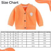 Woollen Knitted Full Sleeve Sweater for Kids (Orange)
