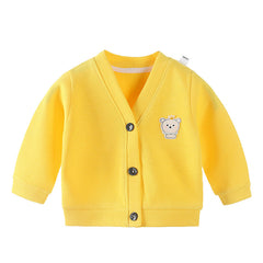 Woollen Knitted Full Sleeve Sweater for Kids (Yellow)
