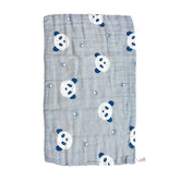 Muslin Baby Burp Cloths 60 X 60cm Blanket for Newborn (Grey)