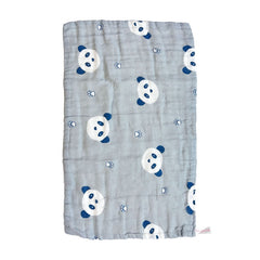 Muslin Baby Burp Cloths 60 X 60cm Blanket for Newborn (Grey)