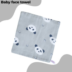Muslin Baby Burp Cloths 60 X 60cm Blanket for Newborn (Grey)