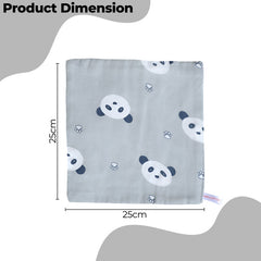 Muslin Baby Burp Cloths 60 X 60cm Blanket for Newborn (Grey)