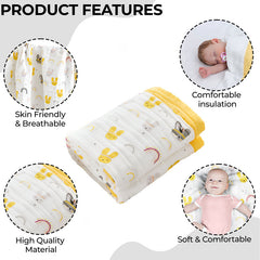 Baby Essential Multipurpose Blanket for Baby (Yellow)