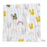 Muslin Baby Burp Cloths 60 X 60cm Blanket for Newborn (Yellow)