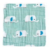 Muslin Baby Burp Cloths 60 X 60cm Blanket for Newborn (Green)