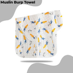 Muslin Baby Burp Cloths 60 X 60cm Blanket for Newborn (Orange)