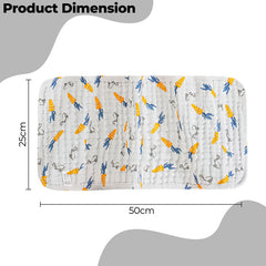 Muslin Baby Burp Cloths 60 X 60cm Blanket for Newborn (Orange)