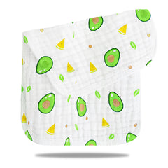 Muslin Baby Burp Cloths 25 X 50 cm Blanket for Newborn (Green)