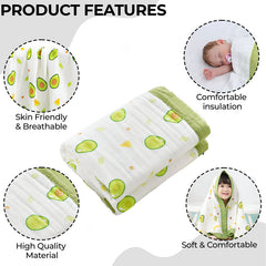 Baby Essential Multipurpose Blanket for Baby (Green)