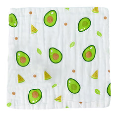 Muslin Baby Burp Cloths 25 X 25 cm Blanket for Newborn (Green)