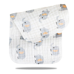 Muslin Baby Burp Cloths 60 X 60cm Blanket for Newborn (Grey)