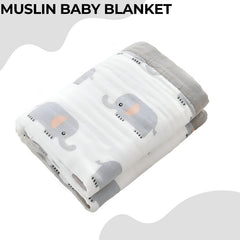 Baby Essential Multipurpose Blanket for Baby (Grey)