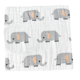 Muslin Baby Burp Cloths 60 X 60cm Blanket for Newborn (Grey)