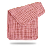 Muslin Baby Burp Cloths 60 X 60cm Blanket for Newborn (Pink)