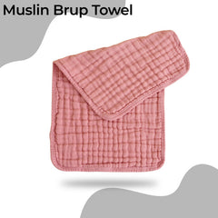 Muslin Baby Burp Cloths 60 X 60cm Blanket for Newborn (Pink)